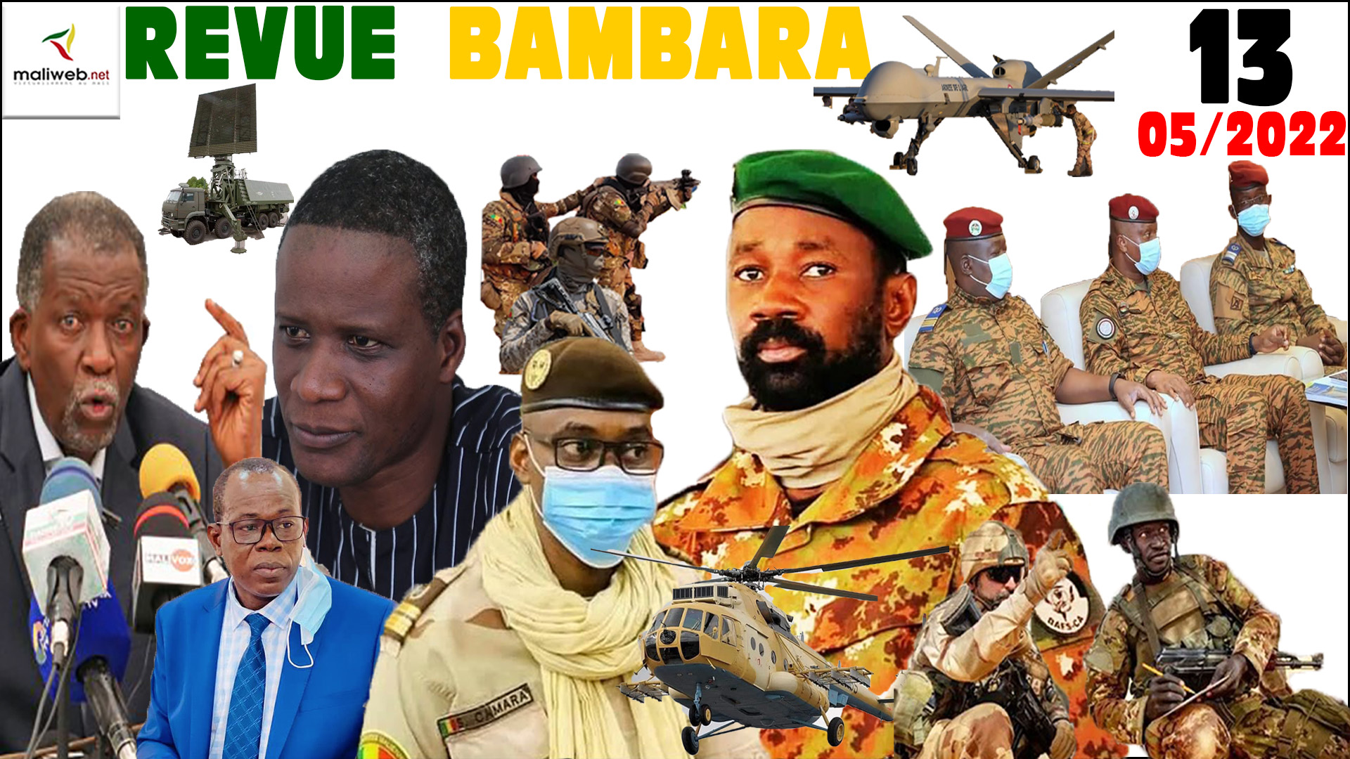 La Revue de Presse en Bambara du 13 Mai 2022