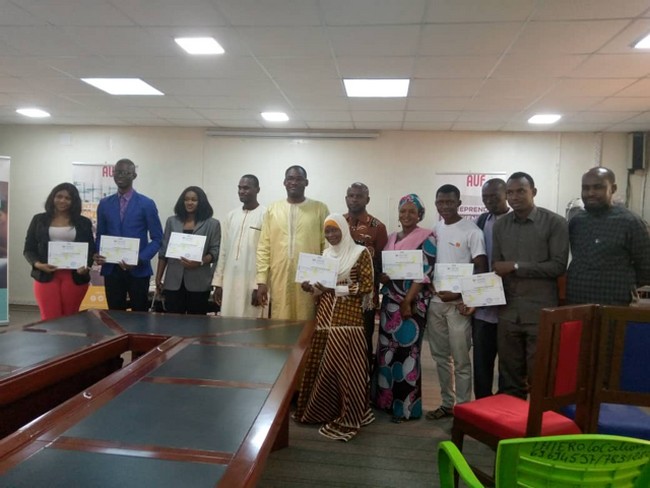 Cérémonie de remise des attestations de formation :  Le Centre d’employabilité francophone de Bamako  pour la création, l’organisation et la gestion d’entreprise