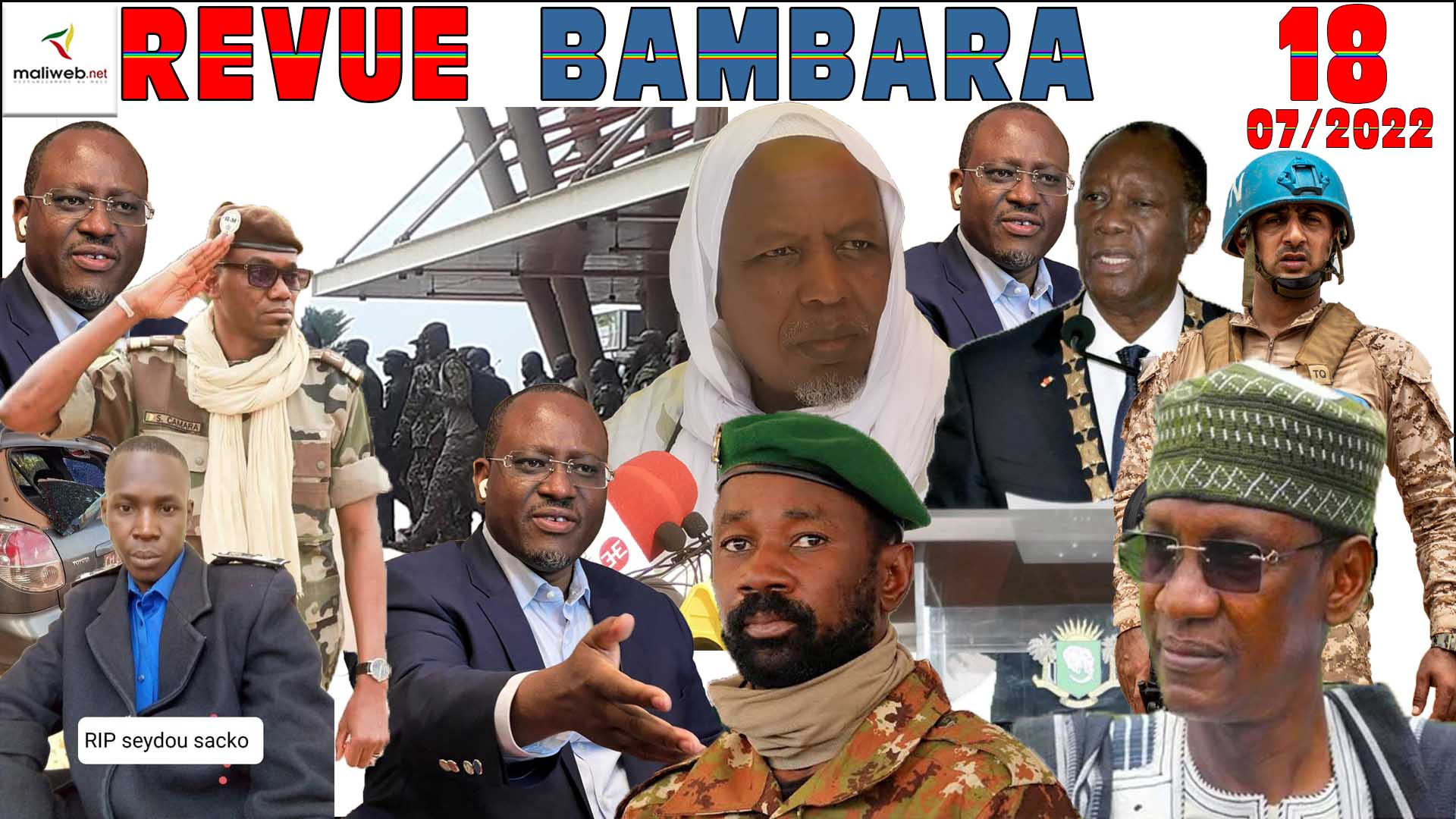 La Revue de Presse en Bambara du 18 JUILLET 2022