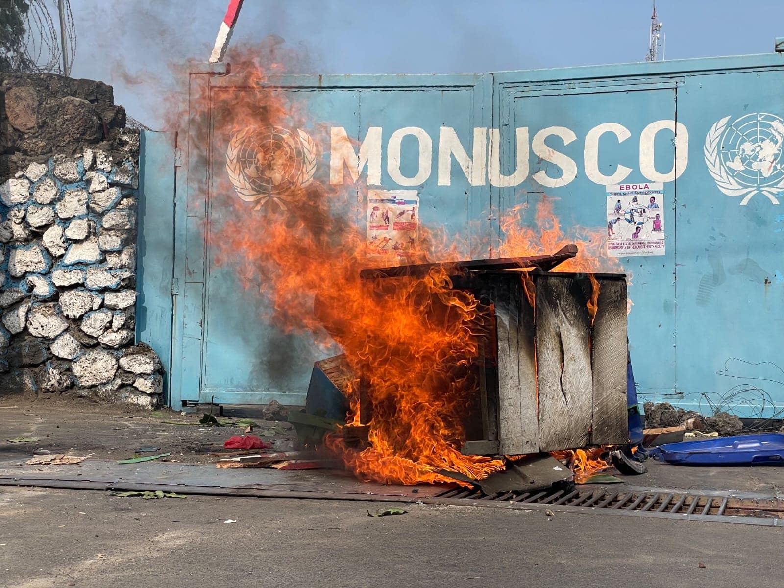 RDC : des manifestations contre la mission de l'ONU à Goma tournent au pillage