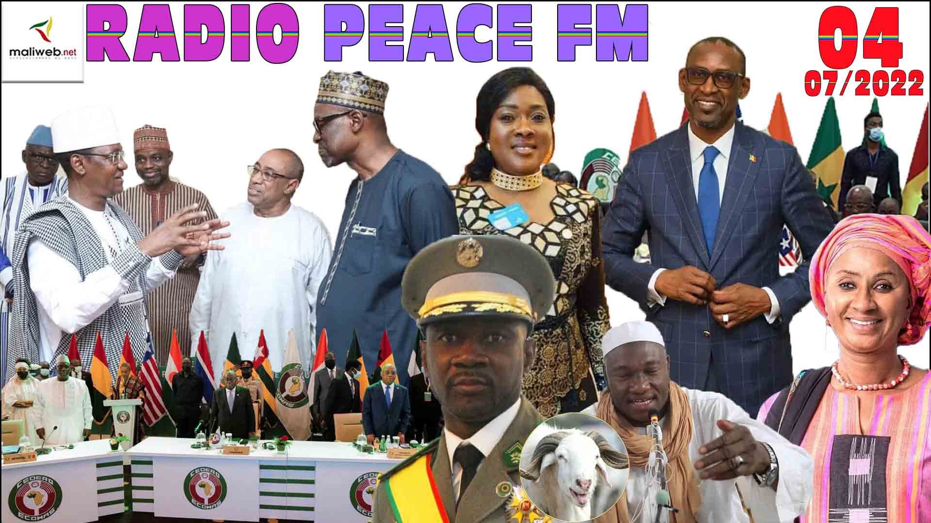 La Revue de Presse de la RADIO PEACE FM du 04 JUILLET 2022