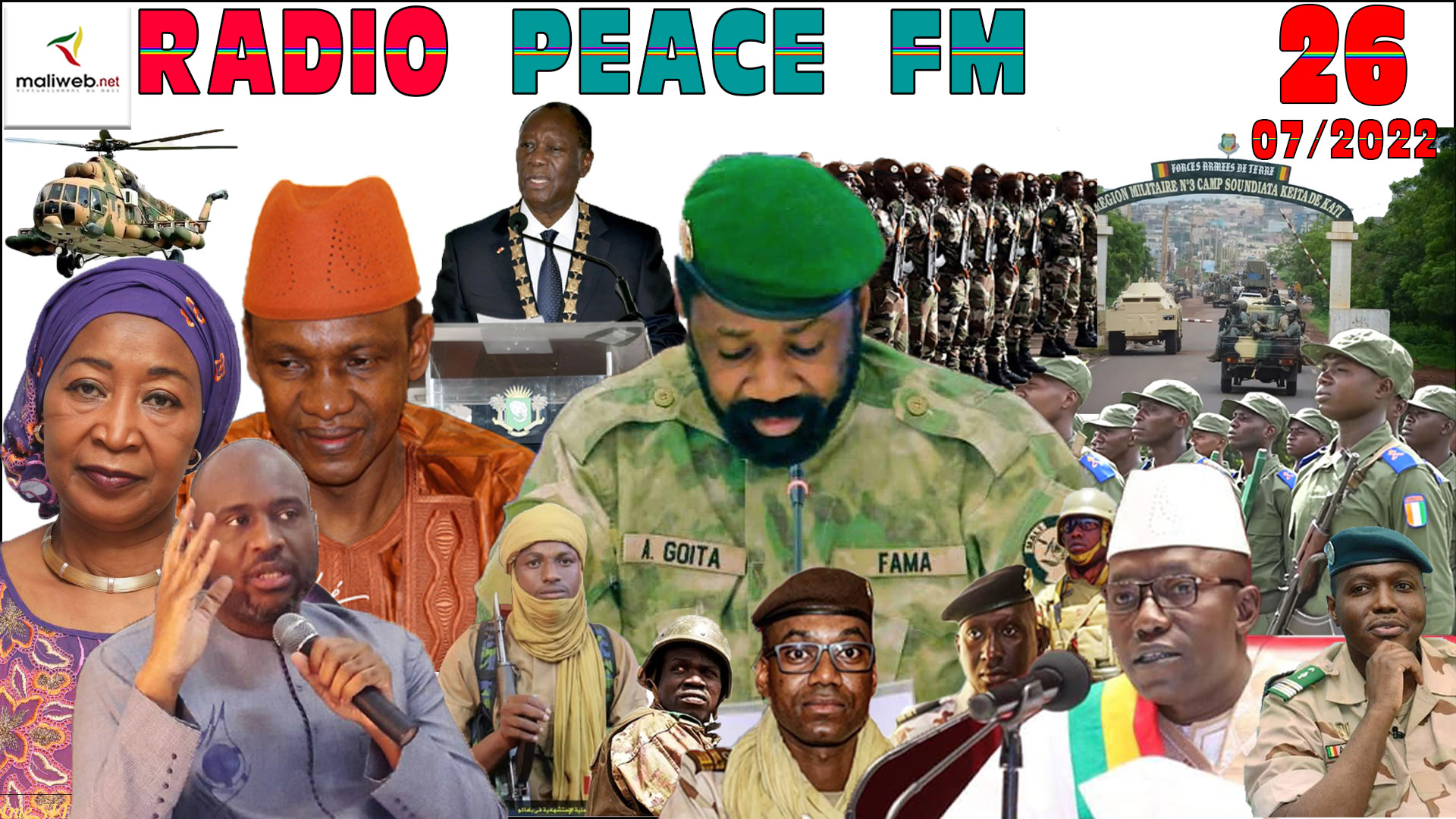 La Revue de Presse de la RADIO PEACE FM du 26 JUILLET 2022