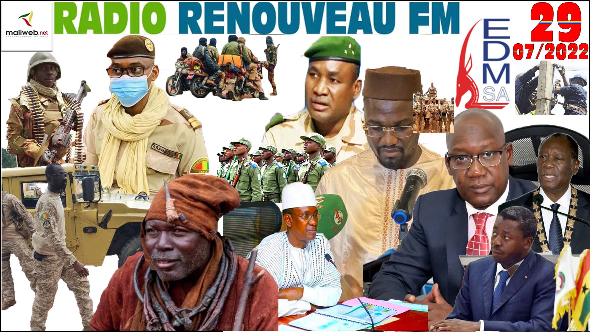 La Revue de Presse de la RADIO RENOUVEAU FM du 29 JUILLET 2022