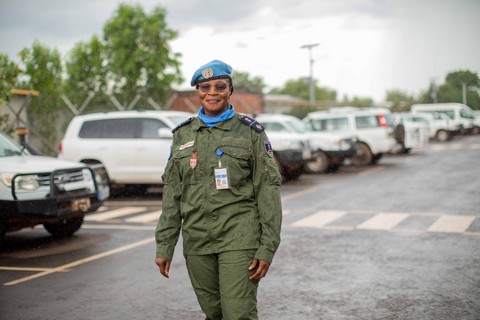 Adjudant-Chef Alizeta Kabore Kinda, MINUSMA :   Lauréate du Prix de la femme policière de l'année des Nations unies