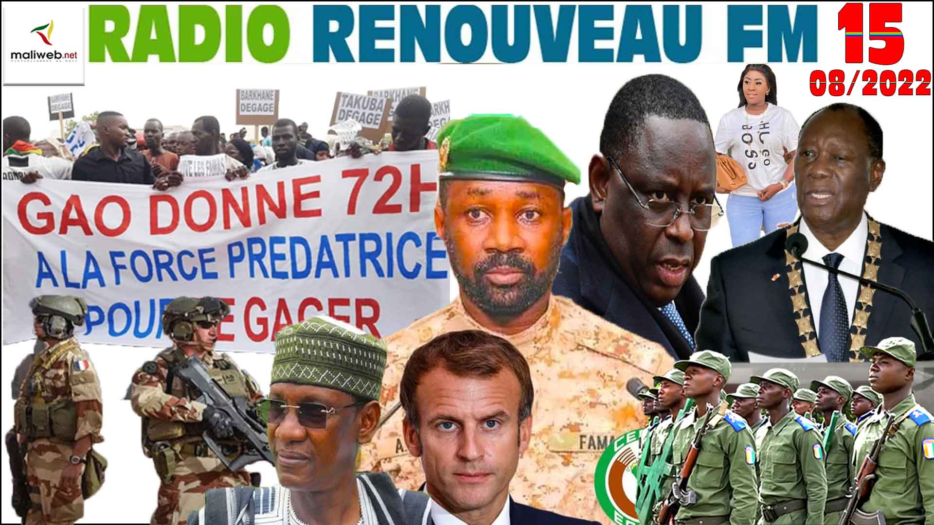 La Revue de Presse de la RADIO RENOUVEAU FM du 15 AOÛT 2022