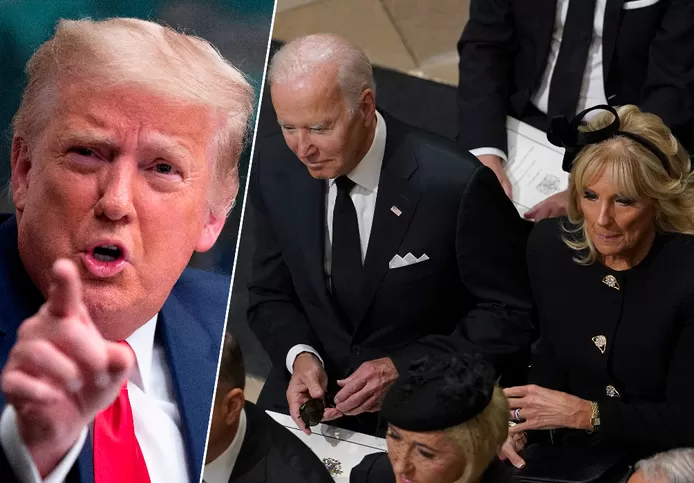 “Les États-Unis ne sont plus respectés”: Trump furieux de la place de Biden lors des funérailles de la Reine