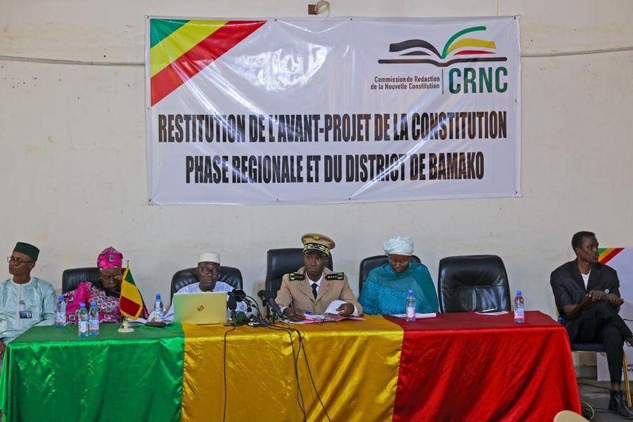 Avant-projet de Constitution : phases régionales et du District de Bamako de la restitution