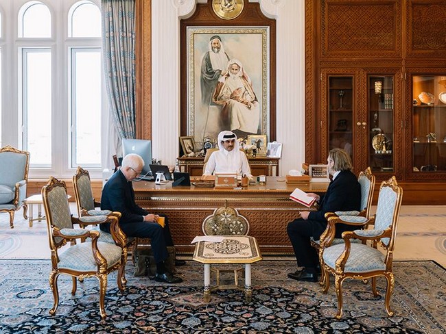 Son Altesse l’Emir Cheikh Tamim Bin Hamad Al  Thani au magazine français "Le Point" : "Je suis très fier de mon peuple et de tous ceux qui vivent au Qatar" "Nous traitons avec des pays et leurs gouvernements légitimes, pas avec des organisations politiques"