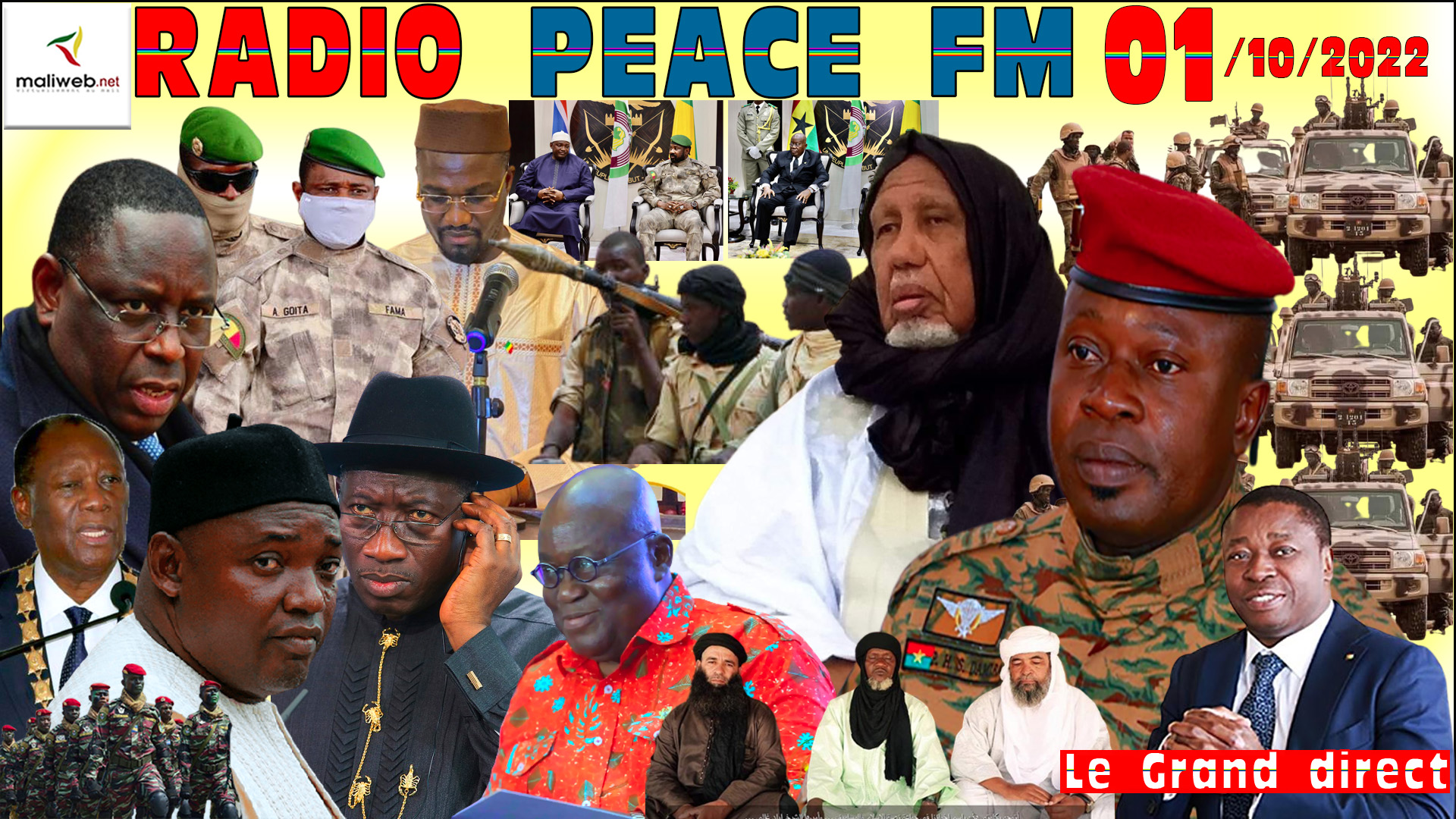La Revue de Presse de la Radio Peace FM du 01 octobre 2022