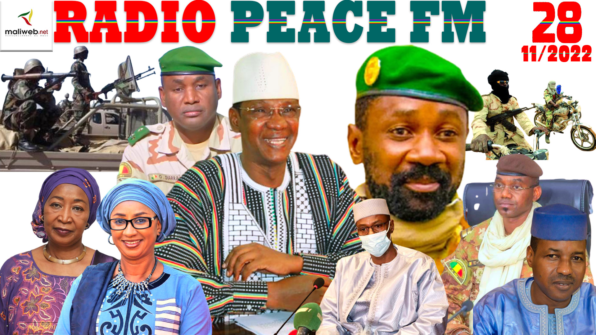 La Revue de Presse de la RADIO PEACE FM du 28 NOVEMBRE 2022