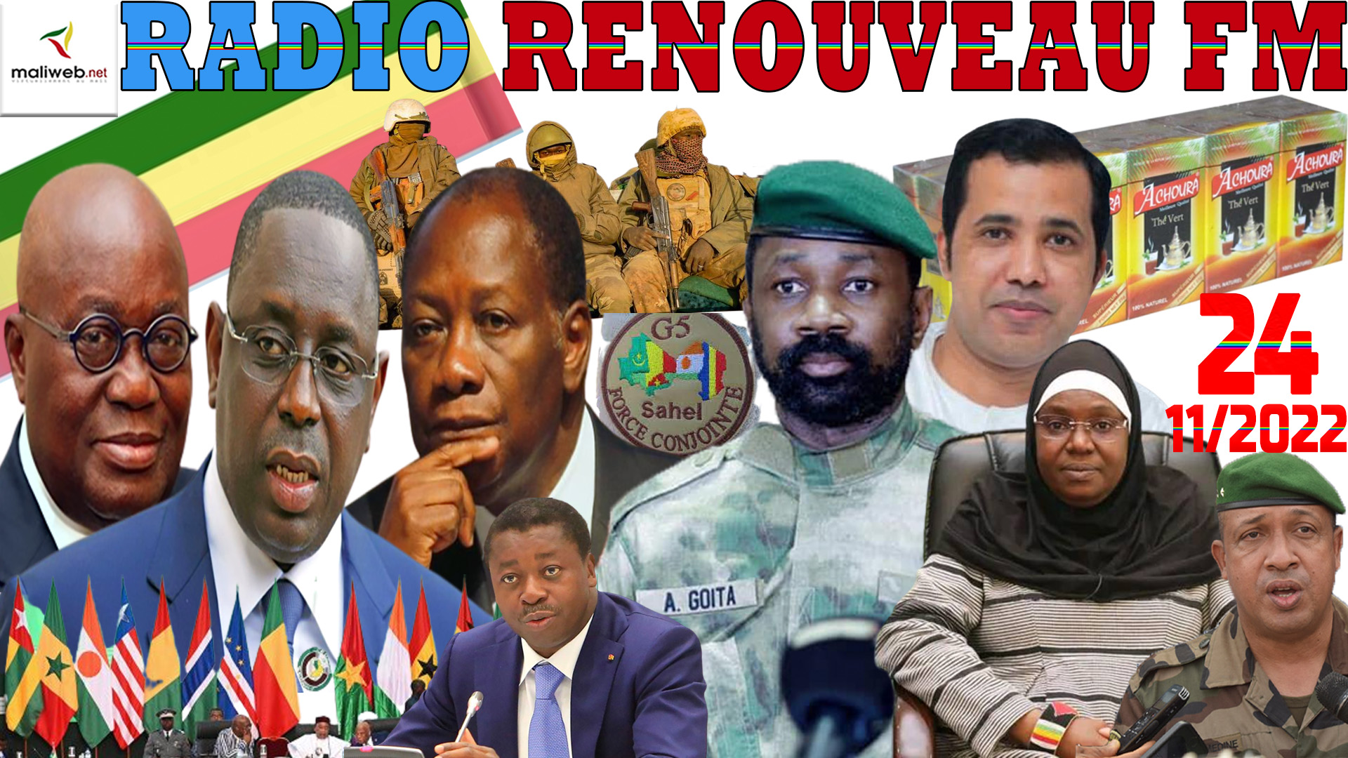 La Revue de Presse de la RADIO RENOUVEAU FM du 24 NOVEMBRE 2022