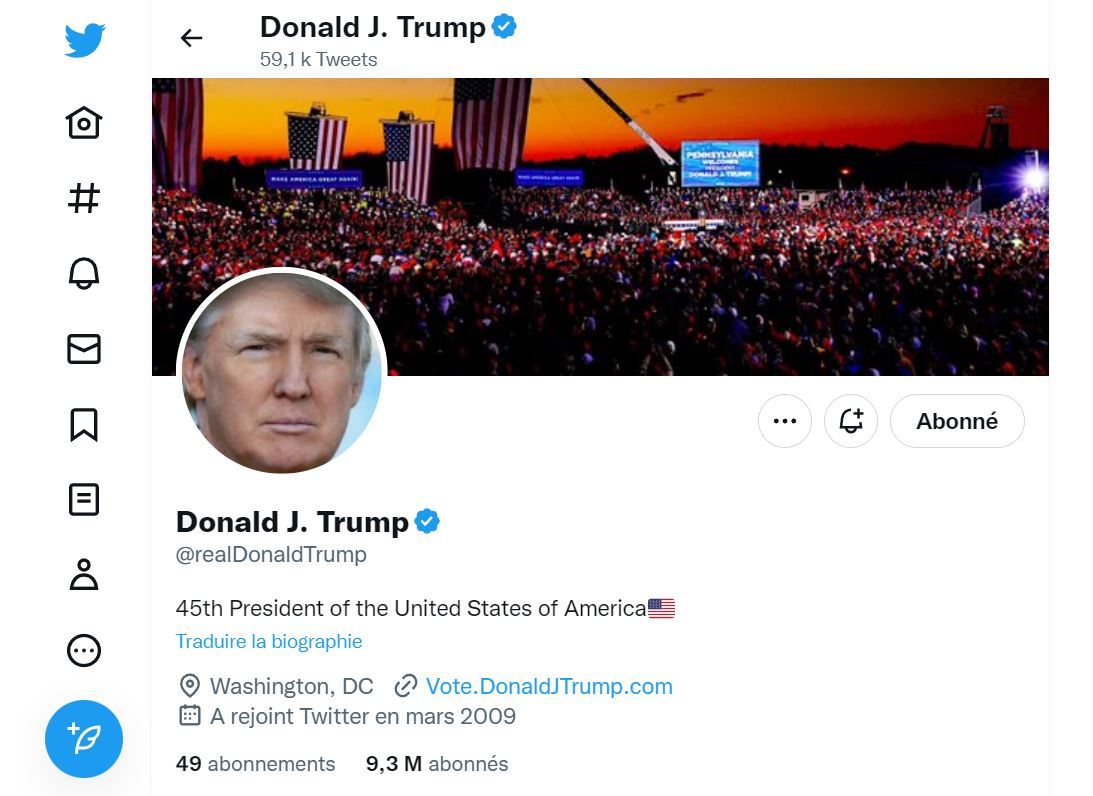 «Le peuple s'est exprimé» : Elon Musk réactive le compte Twitter de Donald Trump