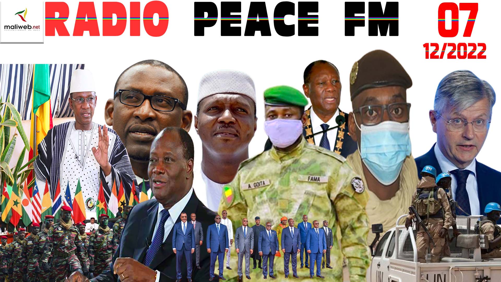 La Revue de Presse de la RADIO PEACE FM du 07 DÉCEMBRE 2022