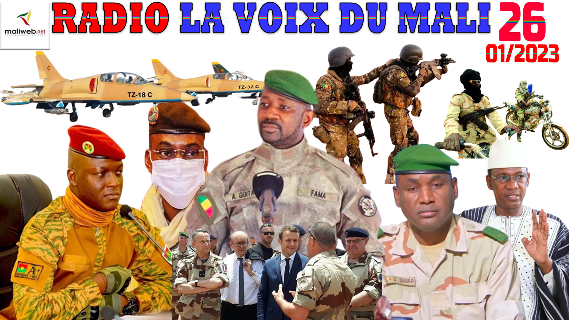 La Revue de Presse de la RADIO LA VOIX DU MALI du 26 JANVIER 2023