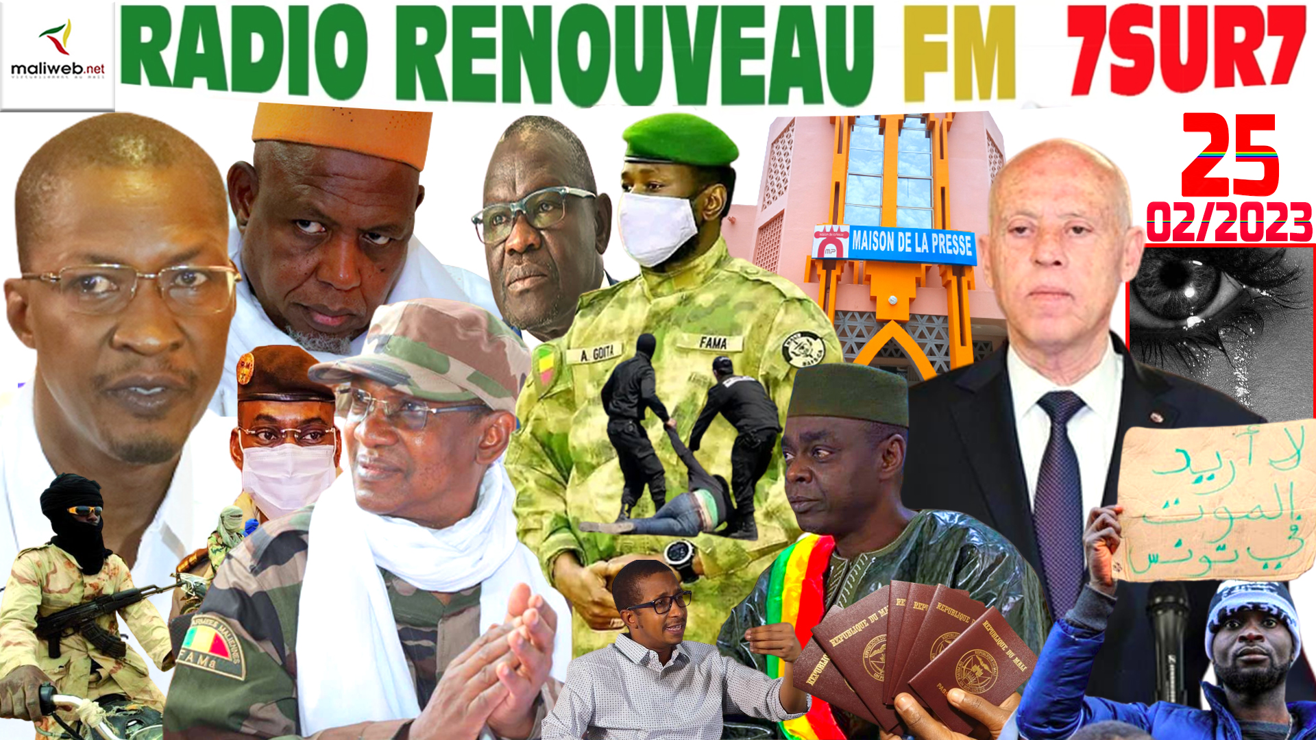 Emission 7SUR7 de la RADIO RENOUVEAU FM du 25 FÉVRIER 2023