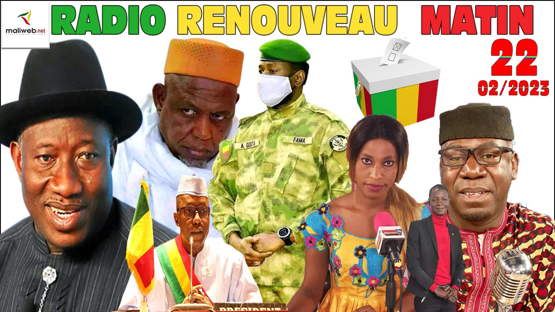 La Revue de Presse de la RADIO LA VOIX DU MALI du 22 FÉVRIER 2023