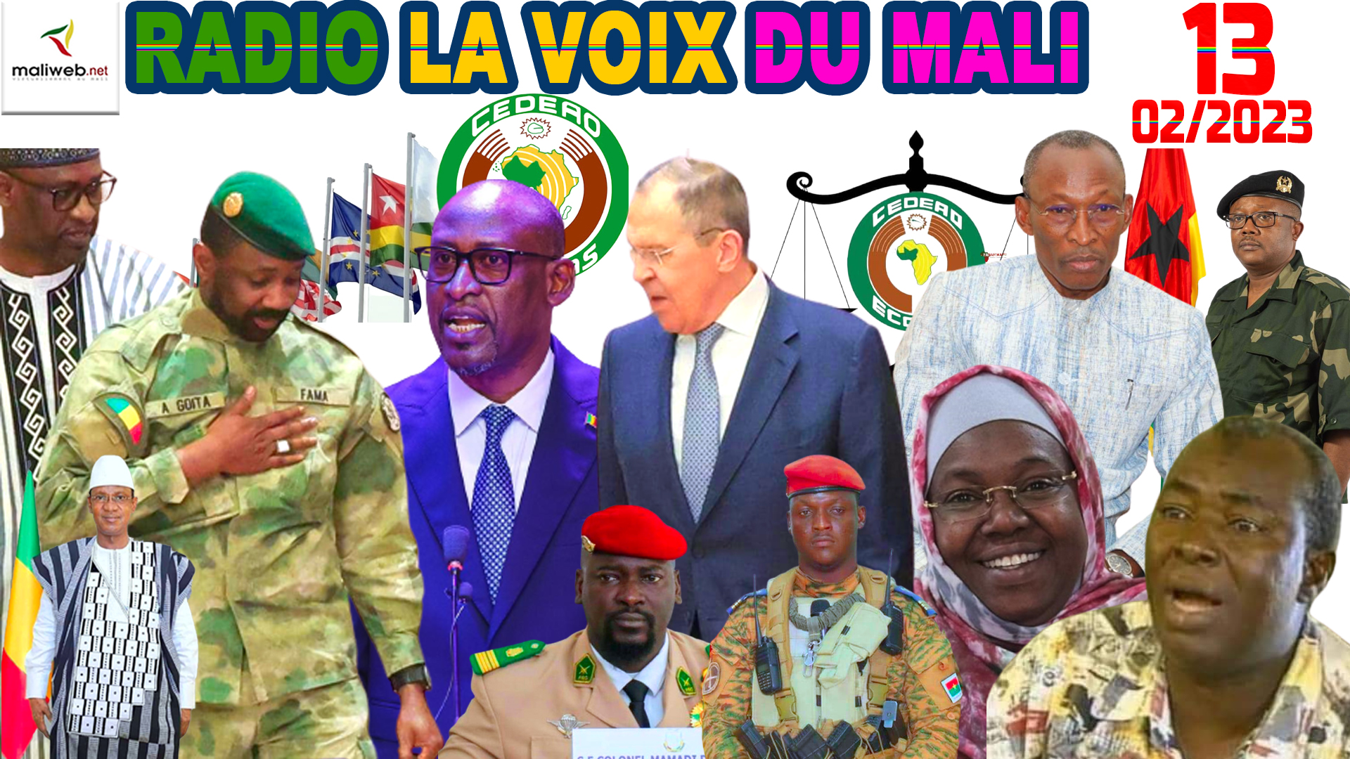 La Revue de Presse de la RADIO LA VOIX DU MALI du 13 FÉVRIER 2023