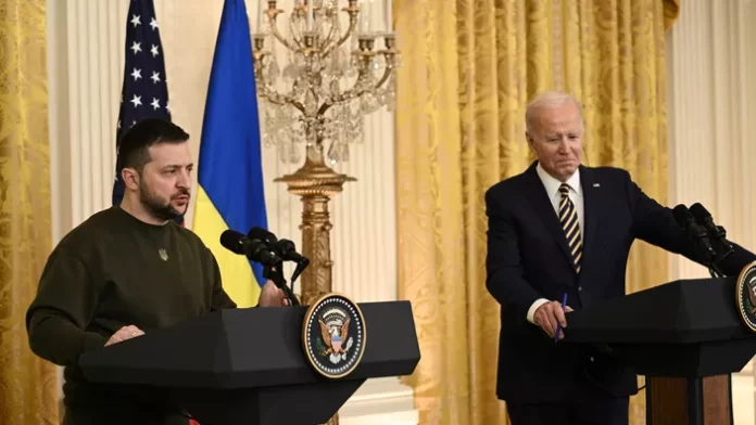 Volodymyr Zelensky et Joe Biden