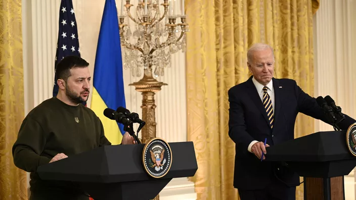 Guerre en Ukraine : la défiance vis-à-vis de l'aide à Kiev progresse aux États-Unis, selon un sondage