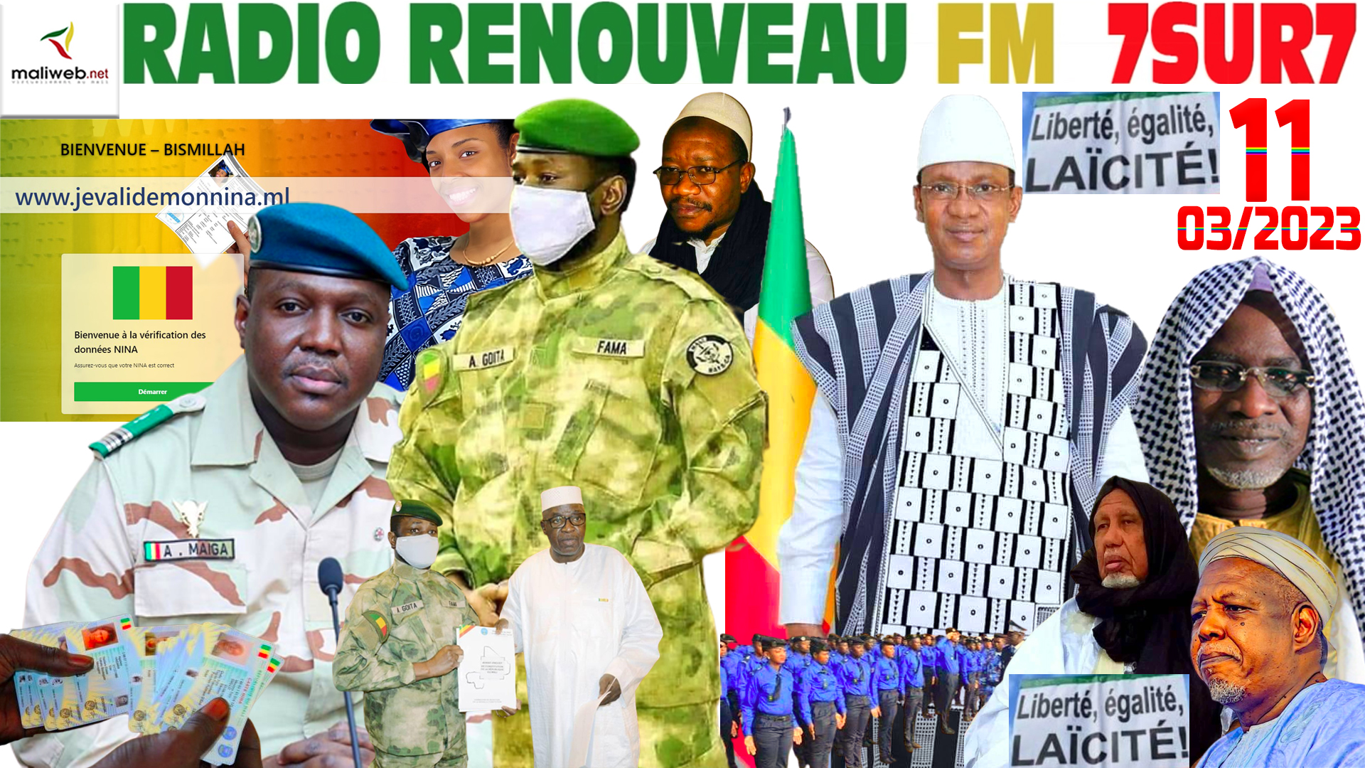 Emission 7SUR7 de la RADIO RENOUVEAU FM du 11 MARS 2023
