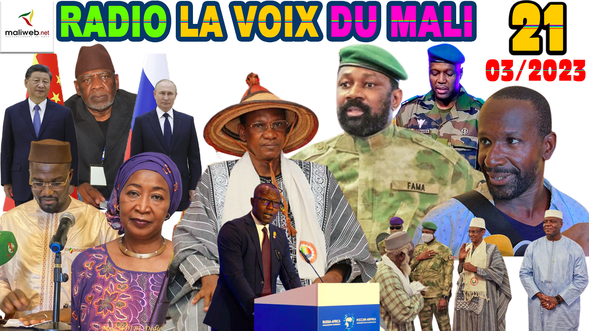 La Revue de Presse de la RADIO LA VOIX DU MALI du 21 MARS 2023