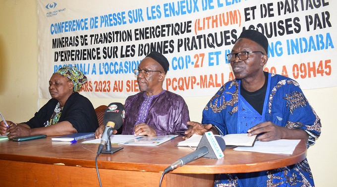 Exploitation du Lithium au Mali :  PCQVP exige la publication intégrale du contrat de cession de la mine de Galamina