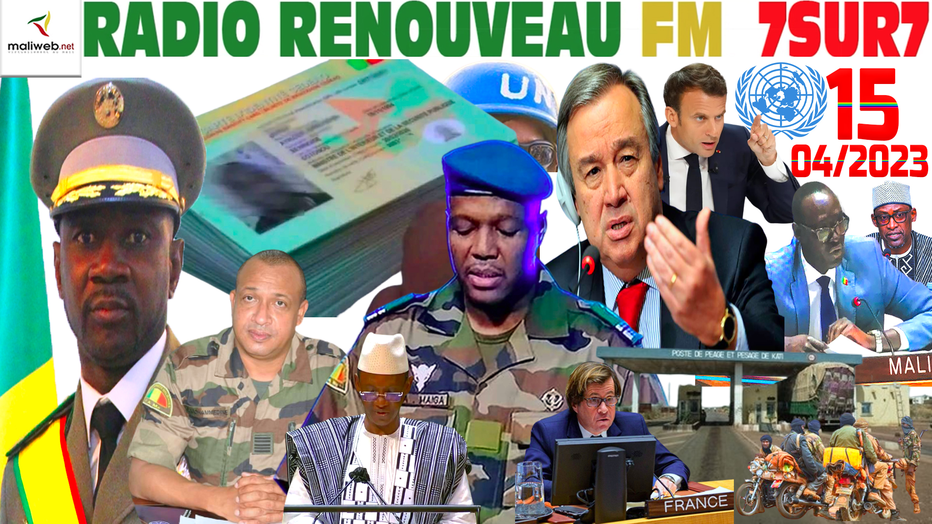 Emission 7SUR7 de la RADIO RENOUVEAU FM du 15 AVRIL 2023