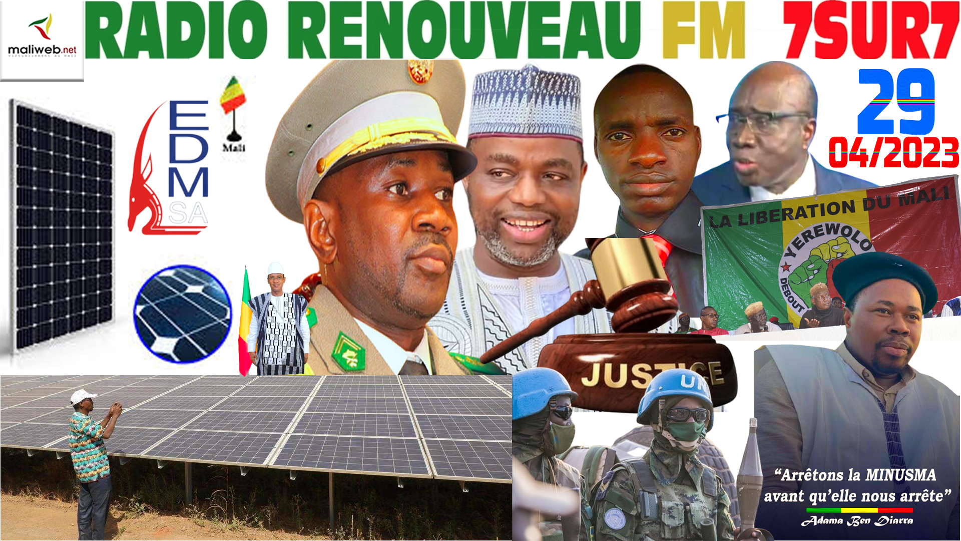 Emission 7SUR7 de la RADIO RENOUVEAU FM du 29 AVRIL 2023