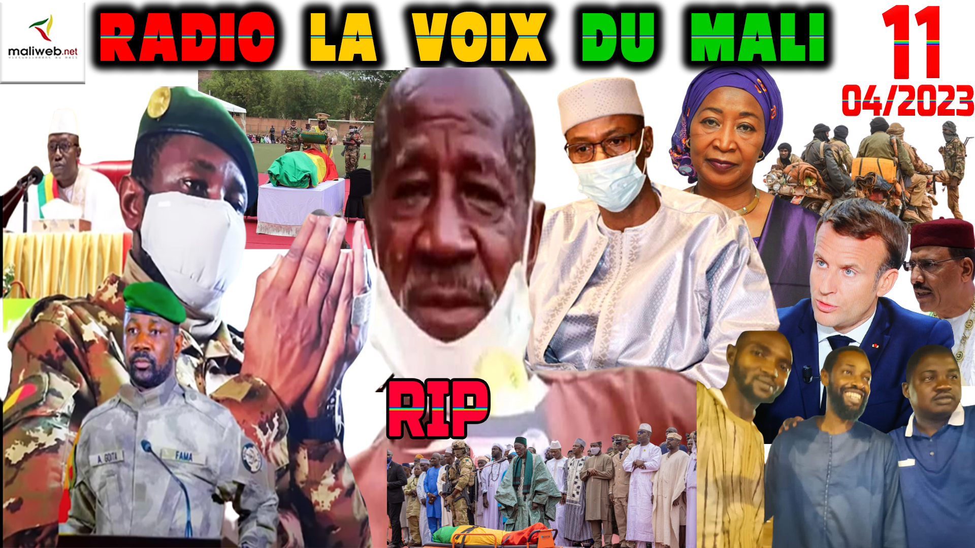 La Revue de Presse de la RADIO LA VOIX DU MALI du 11 AVRIL 2023