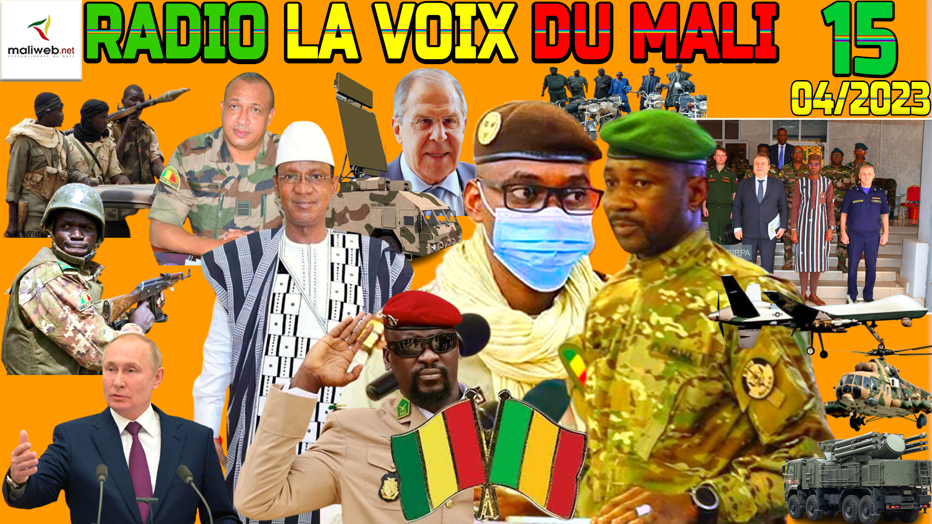 La Revue de Presse de la RADIO LA VOIX DU MALI du 15 AVRIL 2023