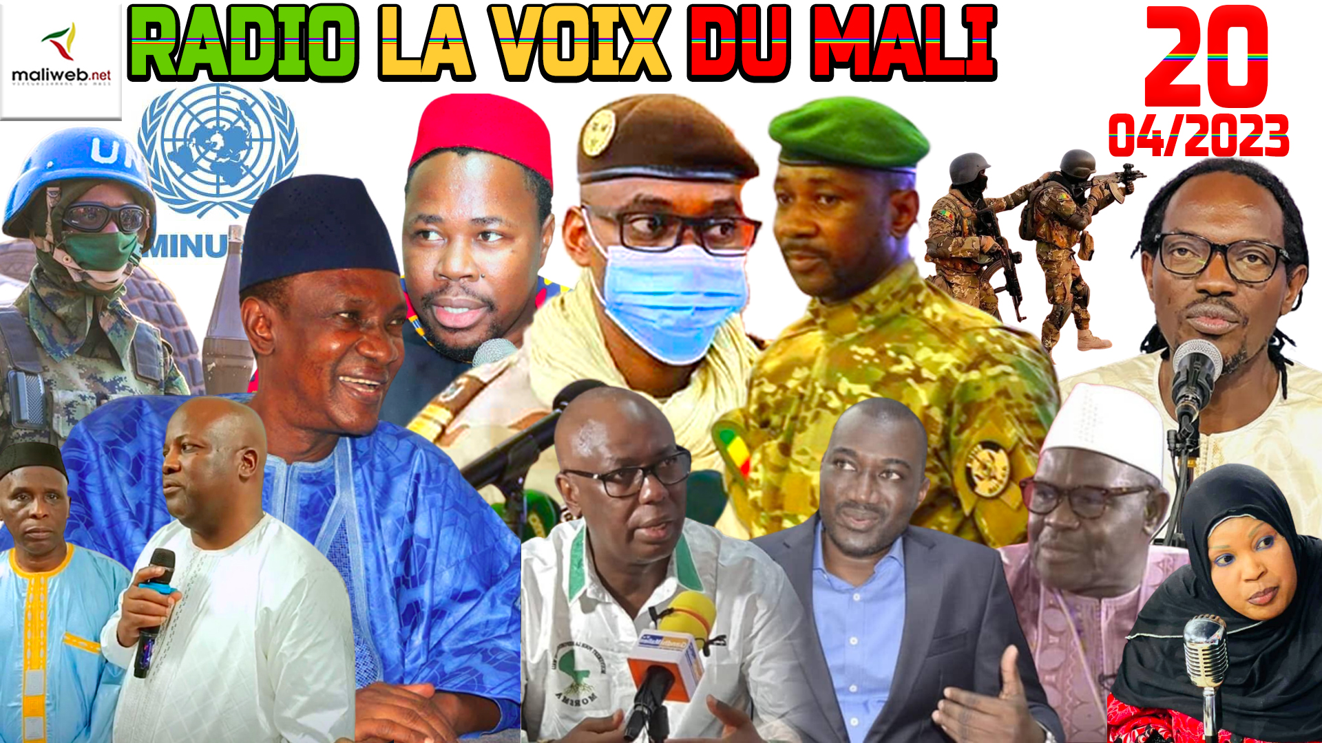 La Revue de Presse de la RADIO LA VOIX DU MALI du 20 AVRIL 2023