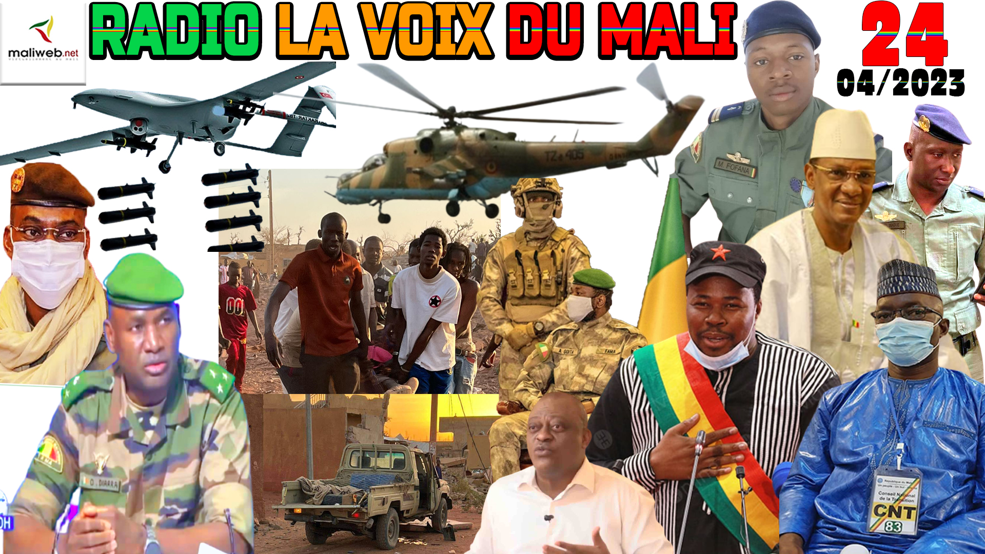 La Revue de Presse de la RADIO LA VOIX DU MALI du 24 AVRIL 2023