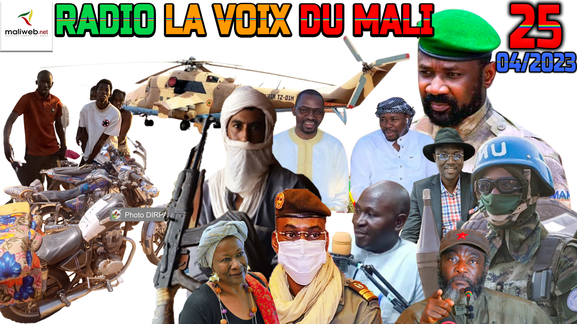 La Revue de Presse de la RADIO LA VOIX DU MALI du 25 AVRIL 2023