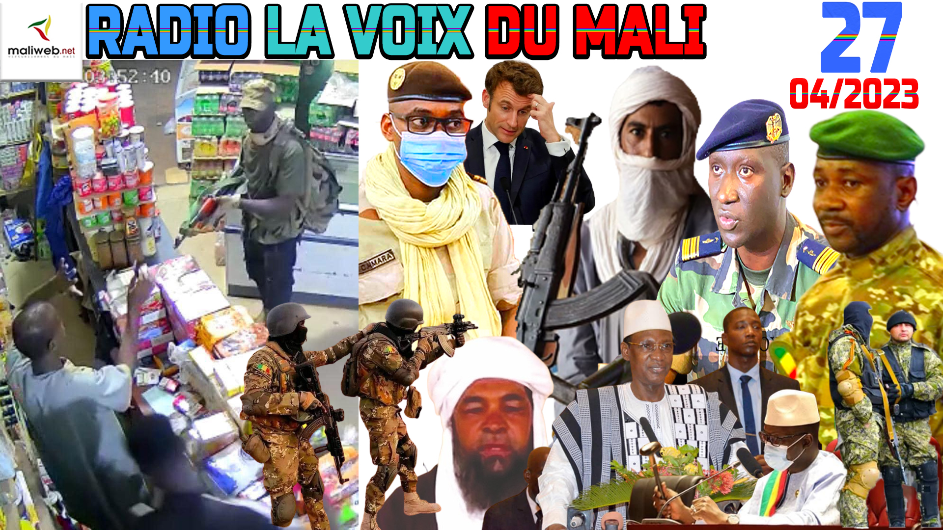 La Revue de Presse de la RADIO LA VOIX DU MALI du 27 AVRIL 2023