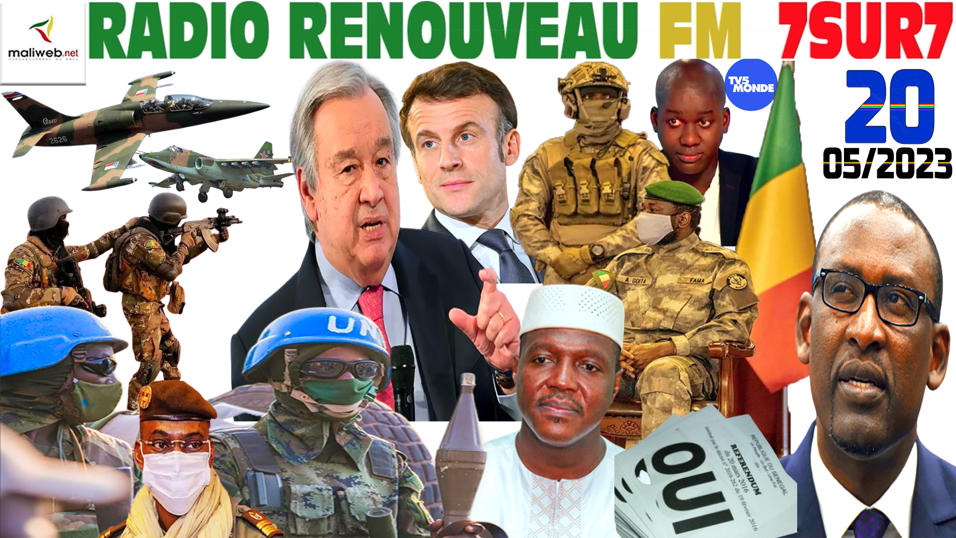 Emission 7SUR7 de la RADIO RENOUVEAU FM du 20 MAI 2023