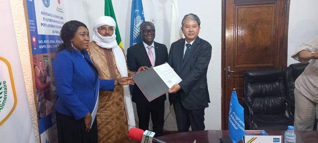 Insécurité alimentaire au Mali :  1, 7 milliards de F CFA du Gouvernement du Japon au PAM en vue de soutenir 43 000 personnes vulnérables