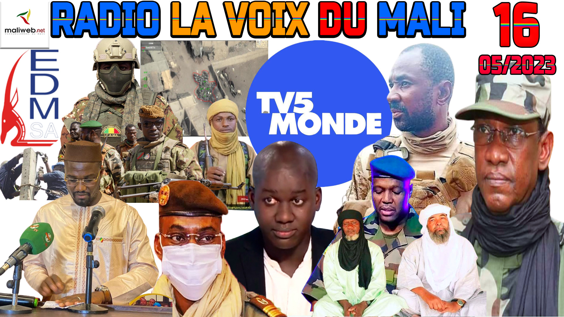 La Revue de Presse de la RADIO LA VOIX DU MALI du 16 MAI 2023