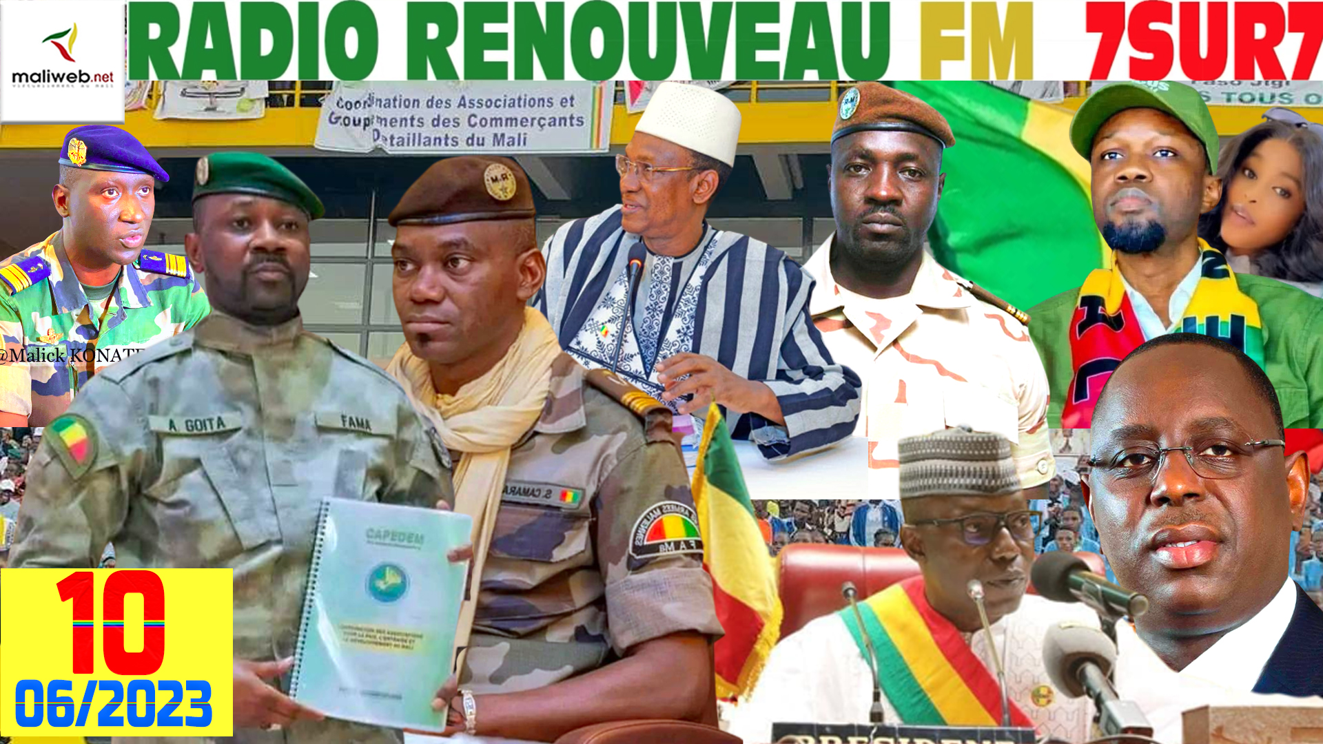 Emission 7SUR7 de la RADIO RENOUVEAU FM du 10 JUIN 2023