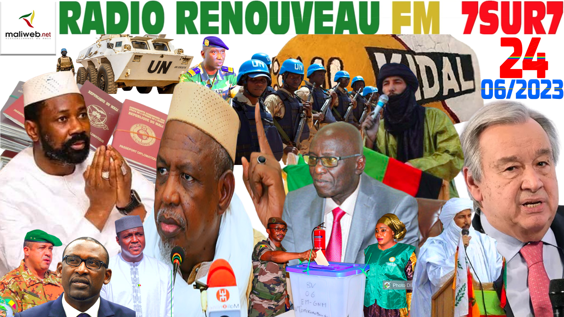 Emission 7SUR7 de la RADIO RENOUVEAU FM du 24 JUIN 2023