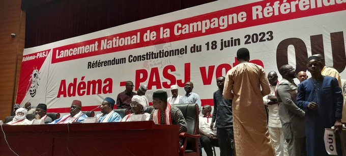 Campagne référendaire du 18 juin :  L'Adema-PASJ met en marche son turbo électoral en faveur du oui