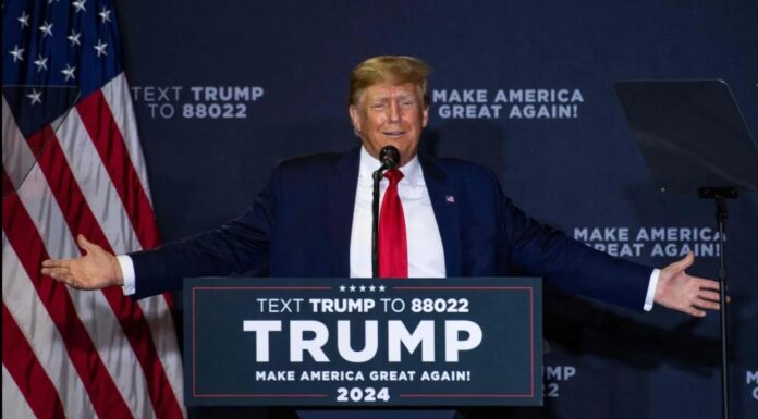 L'ancien président américain Donald Trump le 27 avril 2023. — AFP