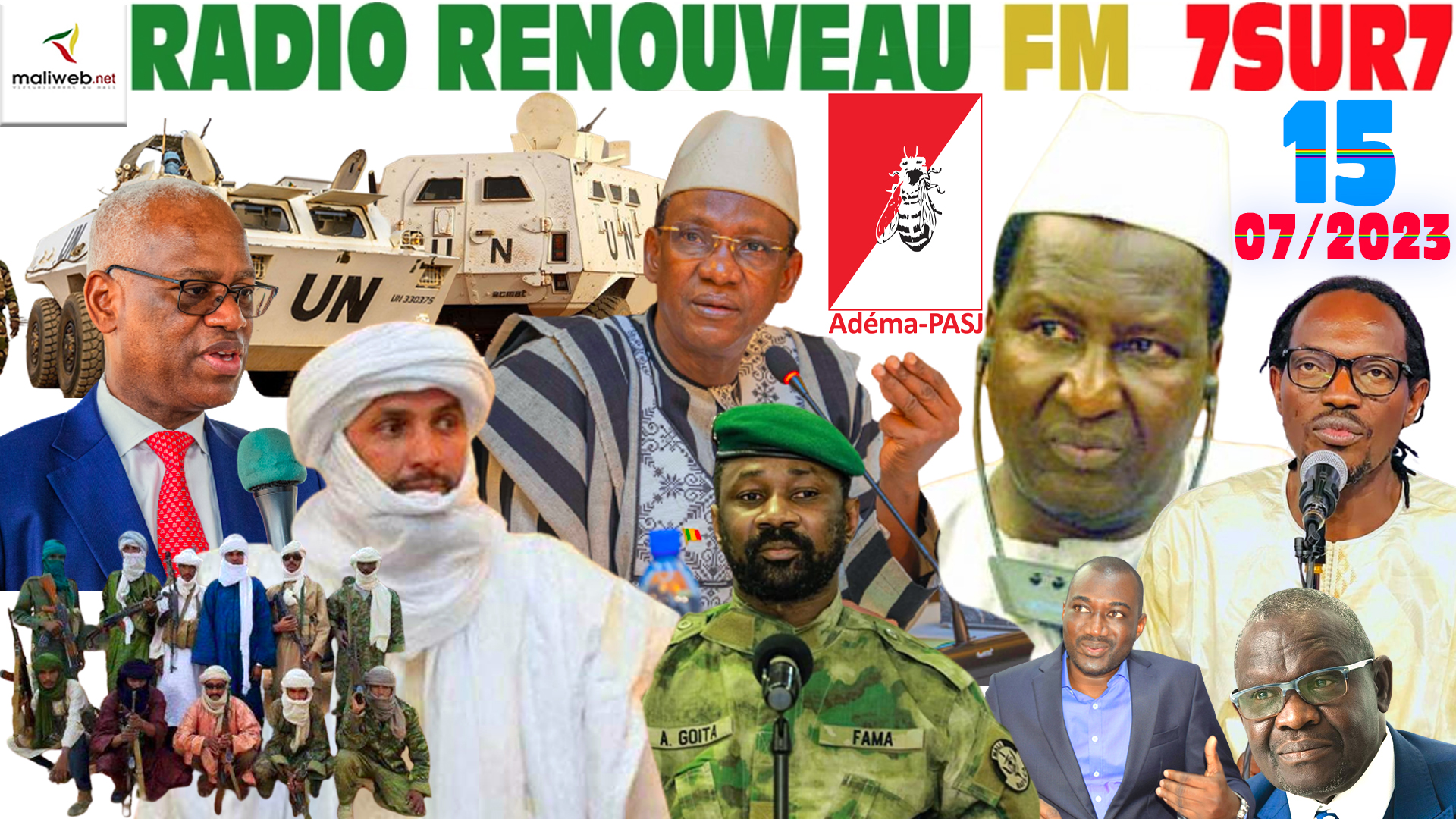 Emission 7SUR7 de la RADIO RENOUVEAU FM du 15 JUILLET 2023