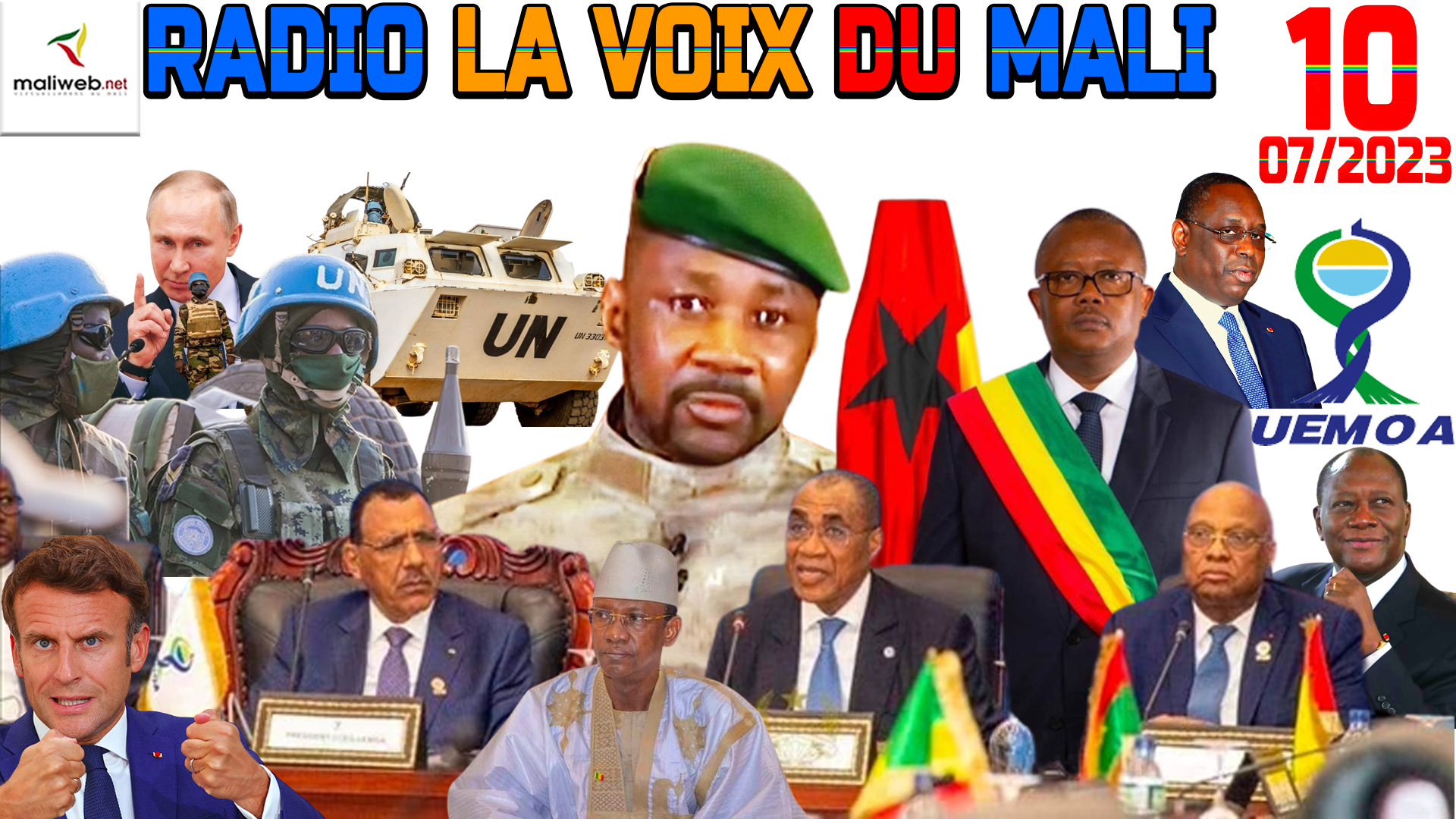 La Revue de Presse de la RADIO LA VOIX DU MALI du 10 JUILLET 2023