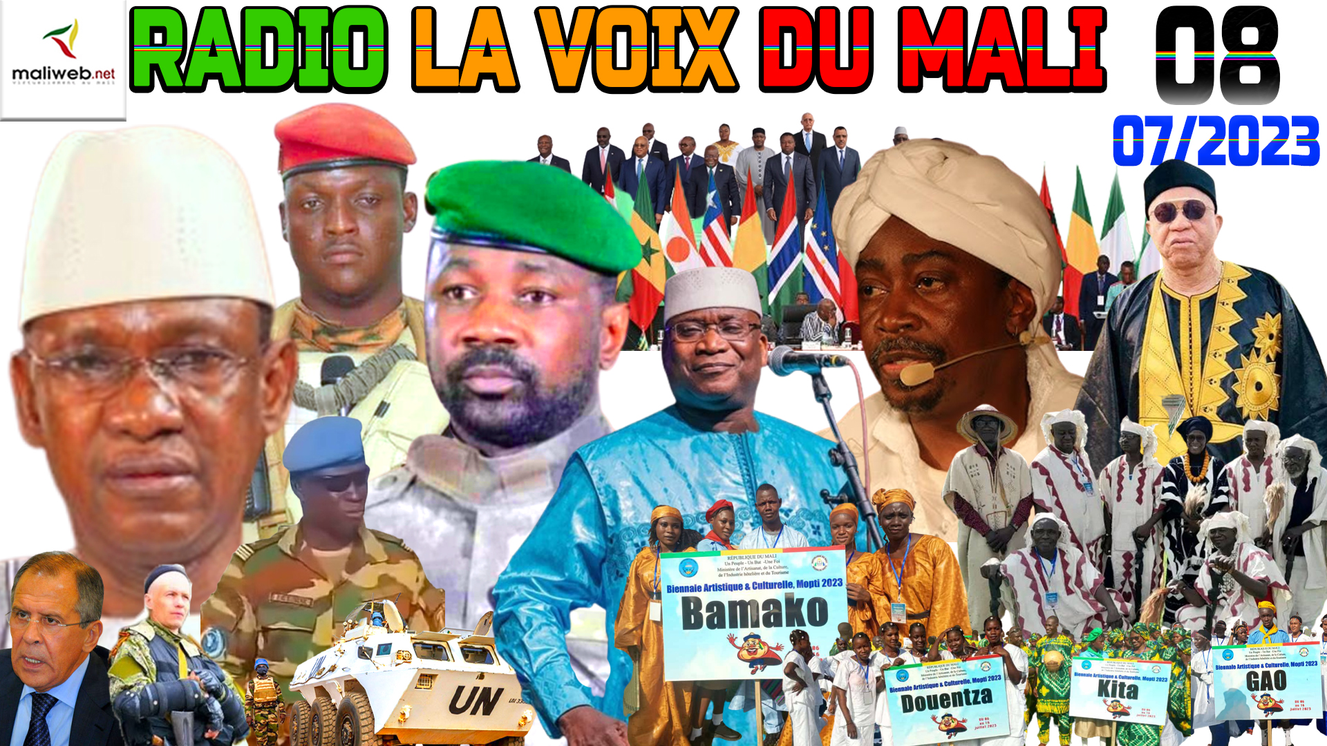 La Revue de Presse de la RADIO LA VOIX DU MALI du 08 JUILLET 2023