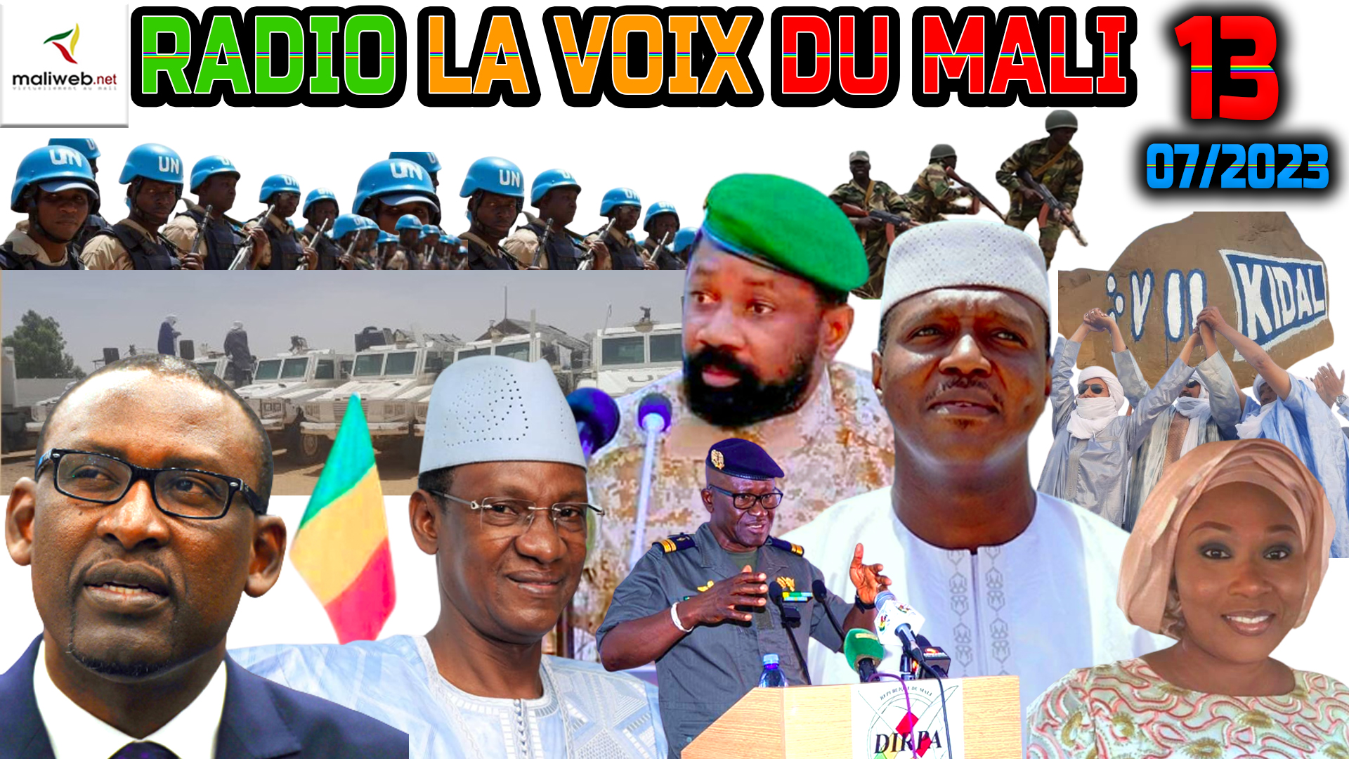 La Revue de Presse de la RADIO LA VOIX DU MALI du 13 JUILLET 2023