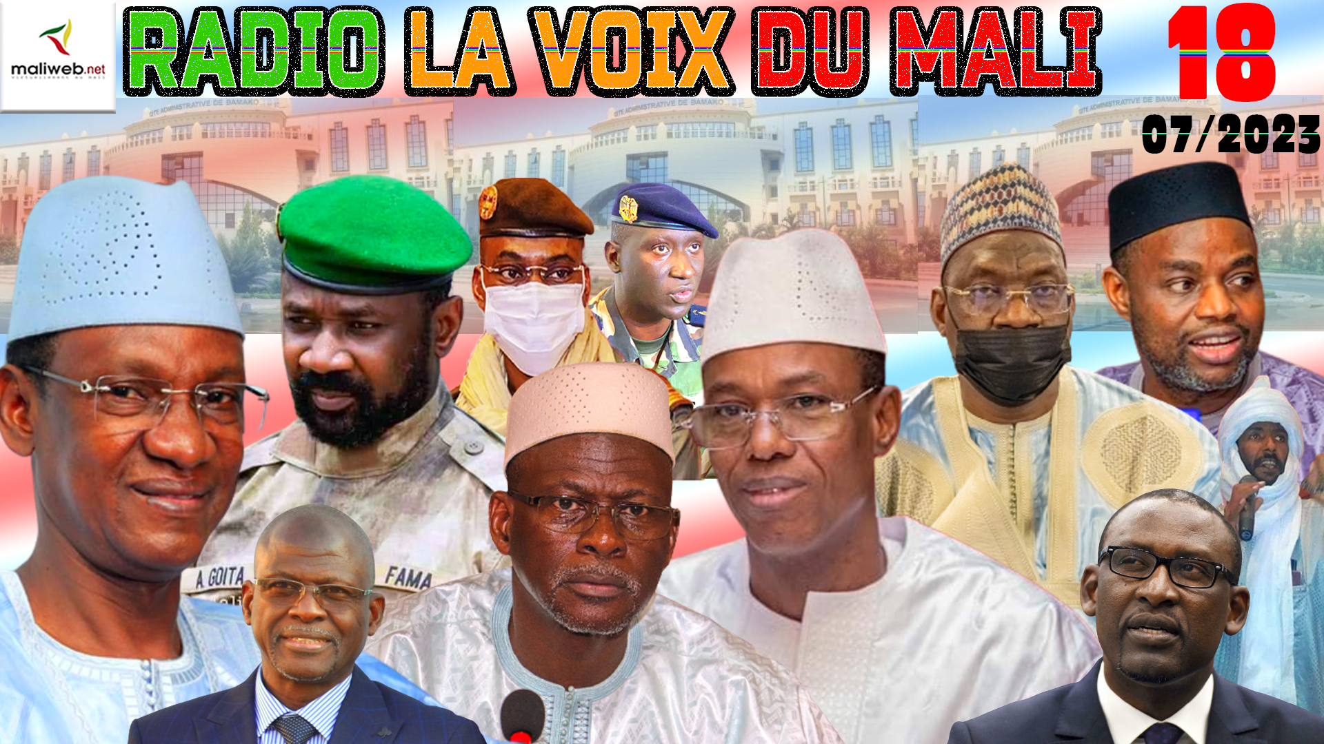 La Revue de Presse de la RADIO LA VOIX DU MALI du 18 JUILLET 2023