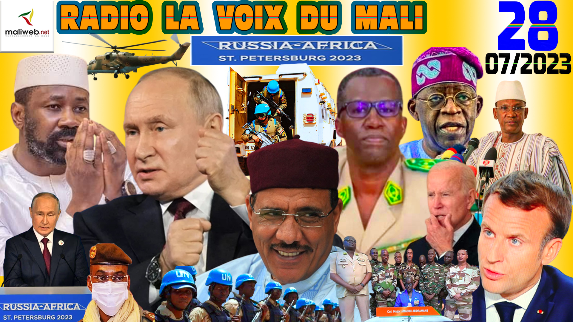 La Revue de Presse de la RADIO LA VOIX DU MALI du 28 JUILLET 2023