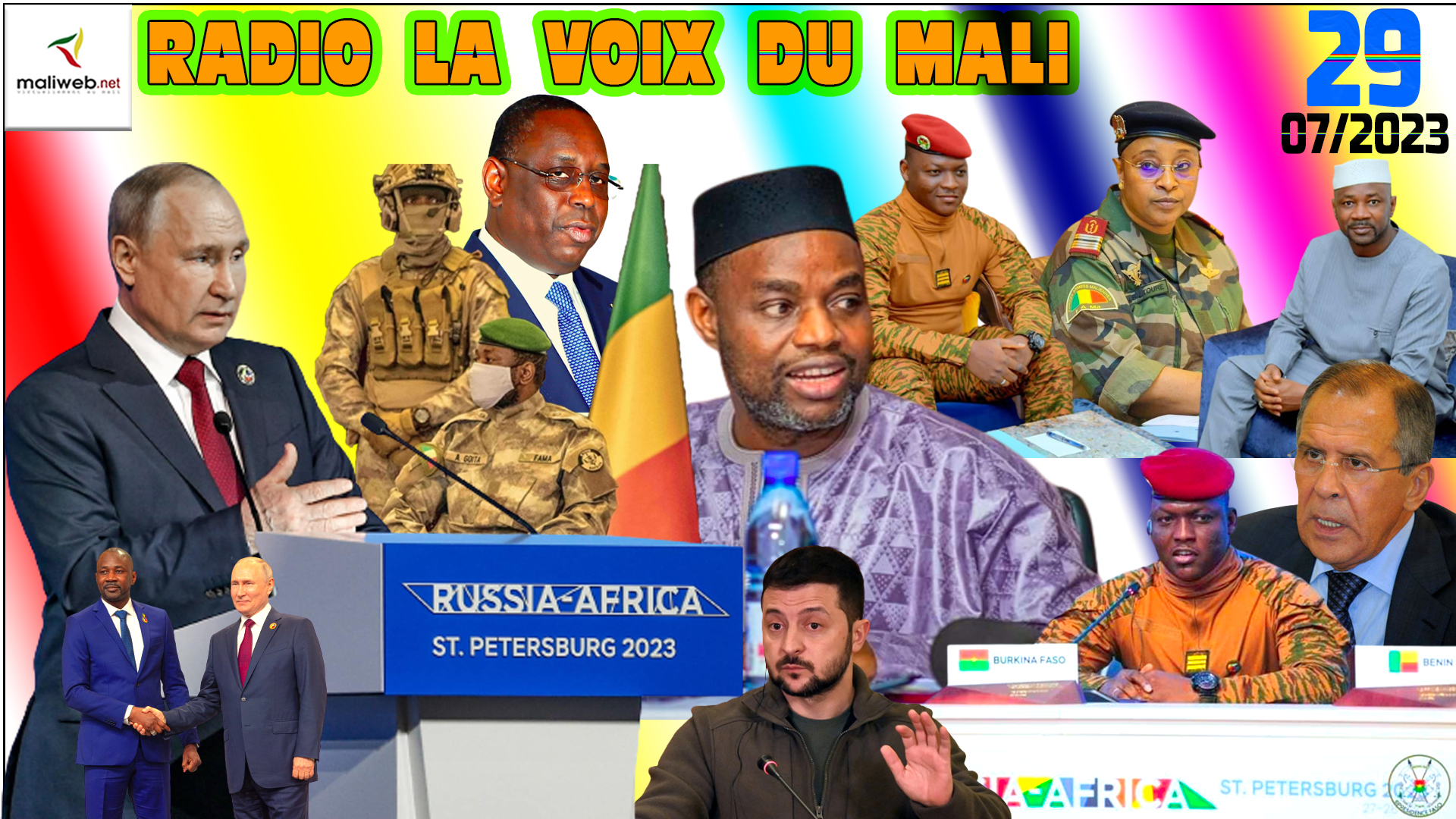 La Revue de Presse de la RADIO LA VOIX DU MALI du 29 JUILLET 2023