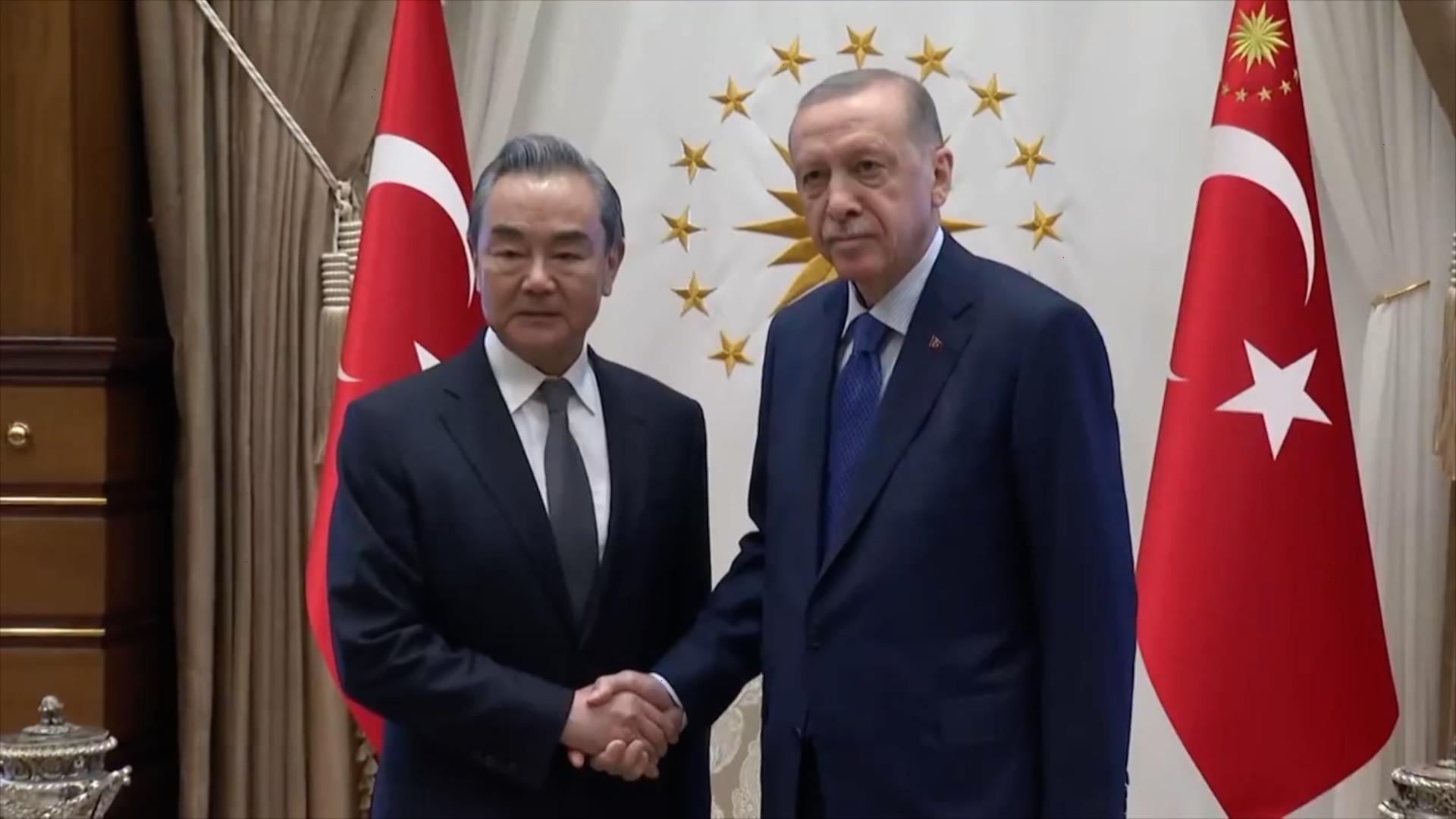 Le président turc rencontre un haut diplomate chinois pour discuter des relations bilatérales