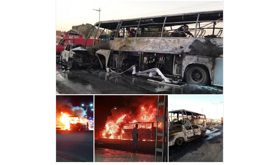 Une trentaine de personnes brûlées vivantes dans un accident de bus en Algérie - images